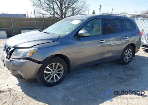 2015 Nissan Pathfinder Sv из США, поврежденный, VIN 5N1AR2MMXFC721738